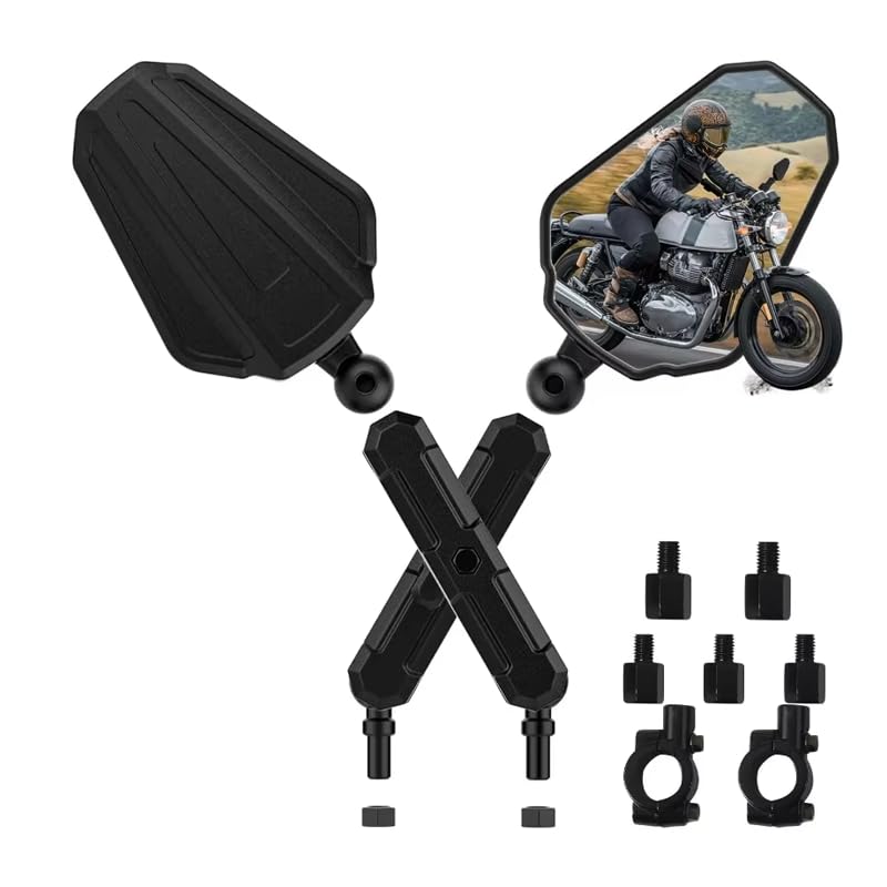 Specchietti Moto per Piaggio Liberty 50 2005-2023 | 2 Pezzi Specchi Retrovisori Manubrio Specchietti Laterali