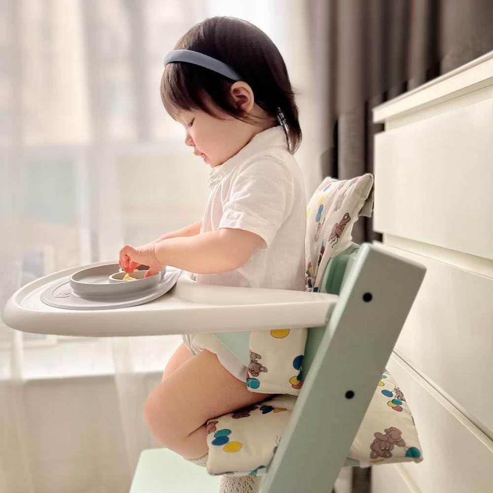 Cojín de tigre para silla de comedor de bebé con dibujos animados, impermeable, suave, de algodón PP, para niños, cálido y bonito cojín para silla de animal, tigre, una pieza
