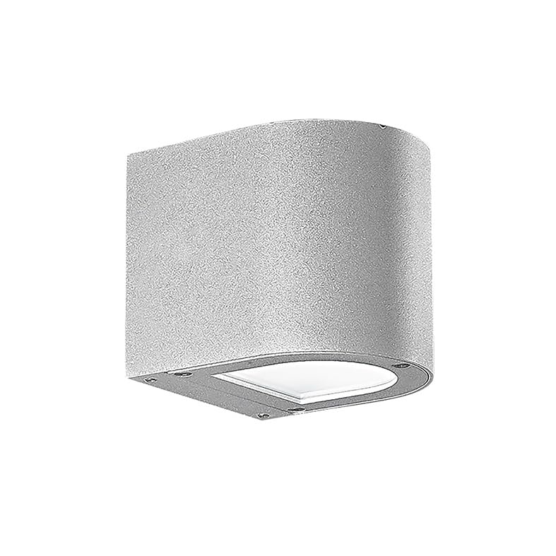 Applique LED argent 4,5W ronde 4000K pour illuminer votre terrasse moderne