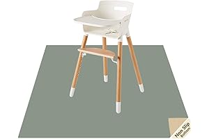 CLCROBD Baby Splash Mat for Under High Chair Waterproof Floor Protector