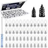 NACHLYNN 50 Pcs Tire Repair Nails Self-Tapping Rubber Screw Tool Self-Service Tire Repair Plugs Nail for Car Motorcycle Truck