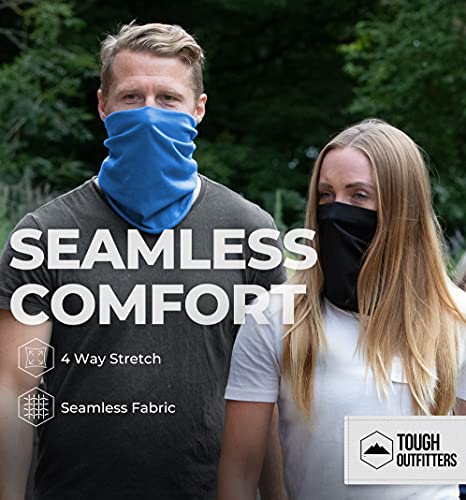 Tough Headband Neck Gaiter Mask For Men & Women - Neck Gaiter Face Mask & Dust Protection W/Uv For Fishing, Running & Hiking #TOP2