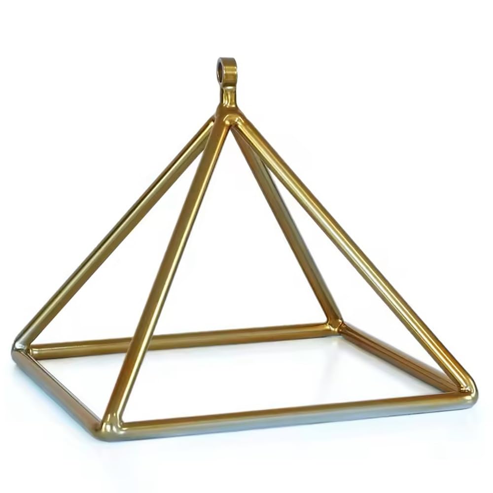 Piramide di Cristallo di Quarzo, Potente Strumento di Terapia del Suono Energetico, for Meditazione di Guarigione Sonora, con Percussore di Cristallo(6 inch)
