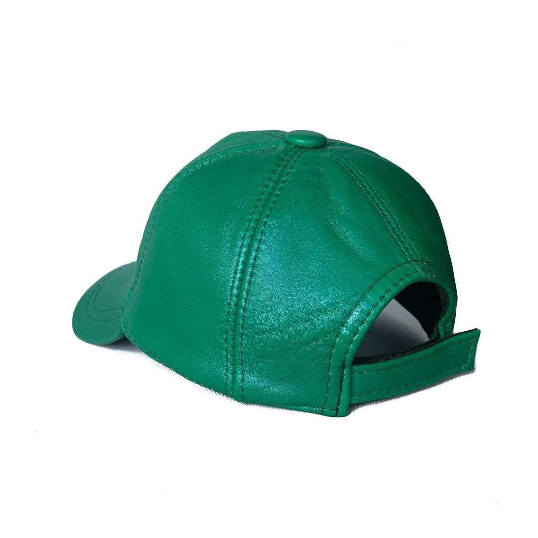Lukkizara Real Genuine Lambskin Leather Baseball Cap Hat Sports Visor