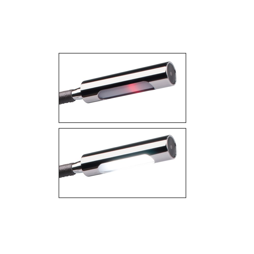 QUICK Califfa 12/24 V, Switchable Between Daylight/Red Light LED Wall Light with and without Leather Cover