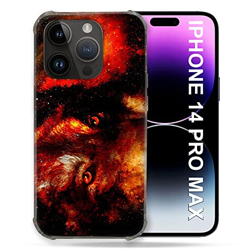Coque iPhone 14 Plus loup espace pour sublimer votre quotidien style cosmique