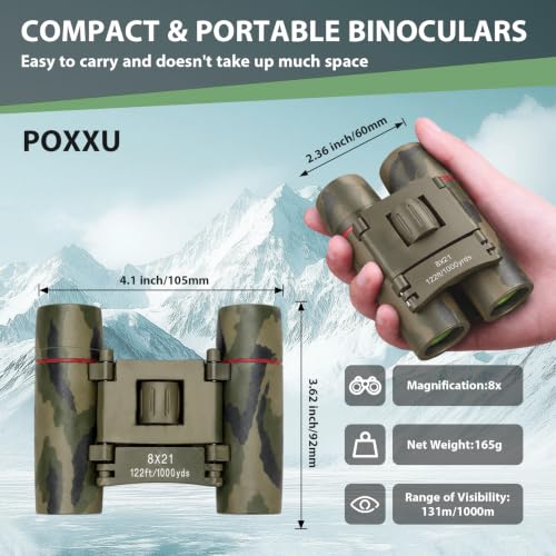 Image of Binoculars for Adults and Kids, High Powered Compact Binoculars