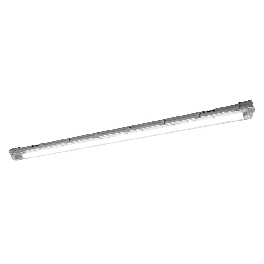 LEDAVANCE Cablaggio passant 150cm – Apparecchio impermeabile, 19W, bianco 4000K, 2000 lumen, canalina per cavi integrata, classe di protezione IP65, collegamento senza attrezzi di fino a 10 apparecchi
