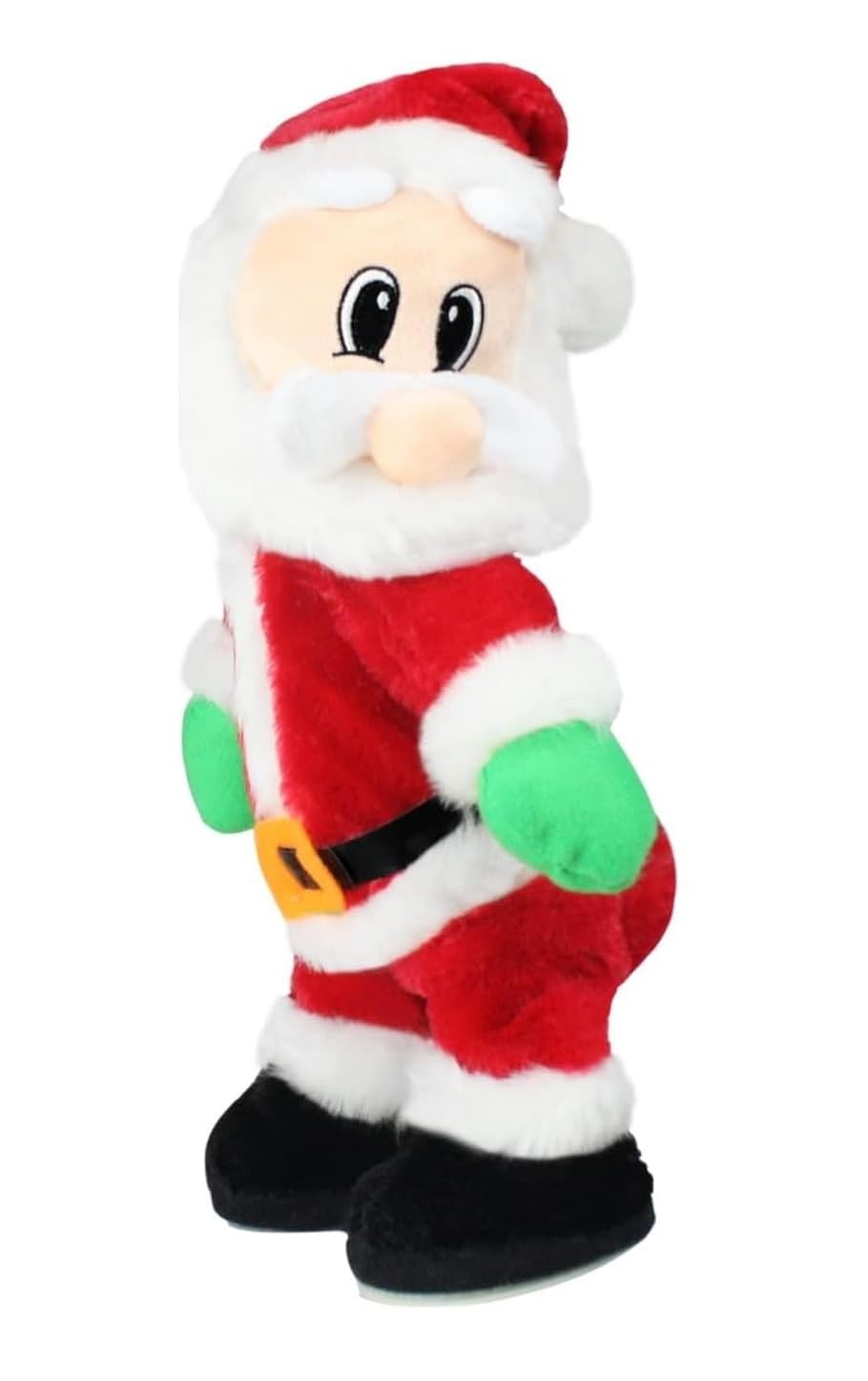 Homion Red Animated Santa Claus Dancing Twerking Singing Hip Twisted Christmas Decoration Ornament Xmas For Home Living Room Toy Gift Creating An Entertaining And Humorous Spectacle Santa Gifts