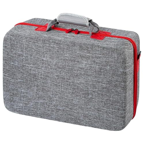 PS5ゲーム収納バッグ PS5 収納用バッグ 保護ケース PS5ゲームコンソールバッグ機器収納バッグ PS5 キャリーバッグ 大容量 旅行用 多機能対応 肩掛け 小物収納可 持ち運び 防塵 防水 耐衝撃 保護用 (Gray)