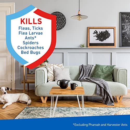 Adams Flea & Tick Carpet & Home Spray, Kills Fleas, Silverfish, Spiders, Ticks, Ants, Crickets, Bed Bugs & Others Listed Nuisance Pests Indoors, 7-Month Flea Protection, Treats Up To 2K Sq Ft, 16 Oz. #TOP1
