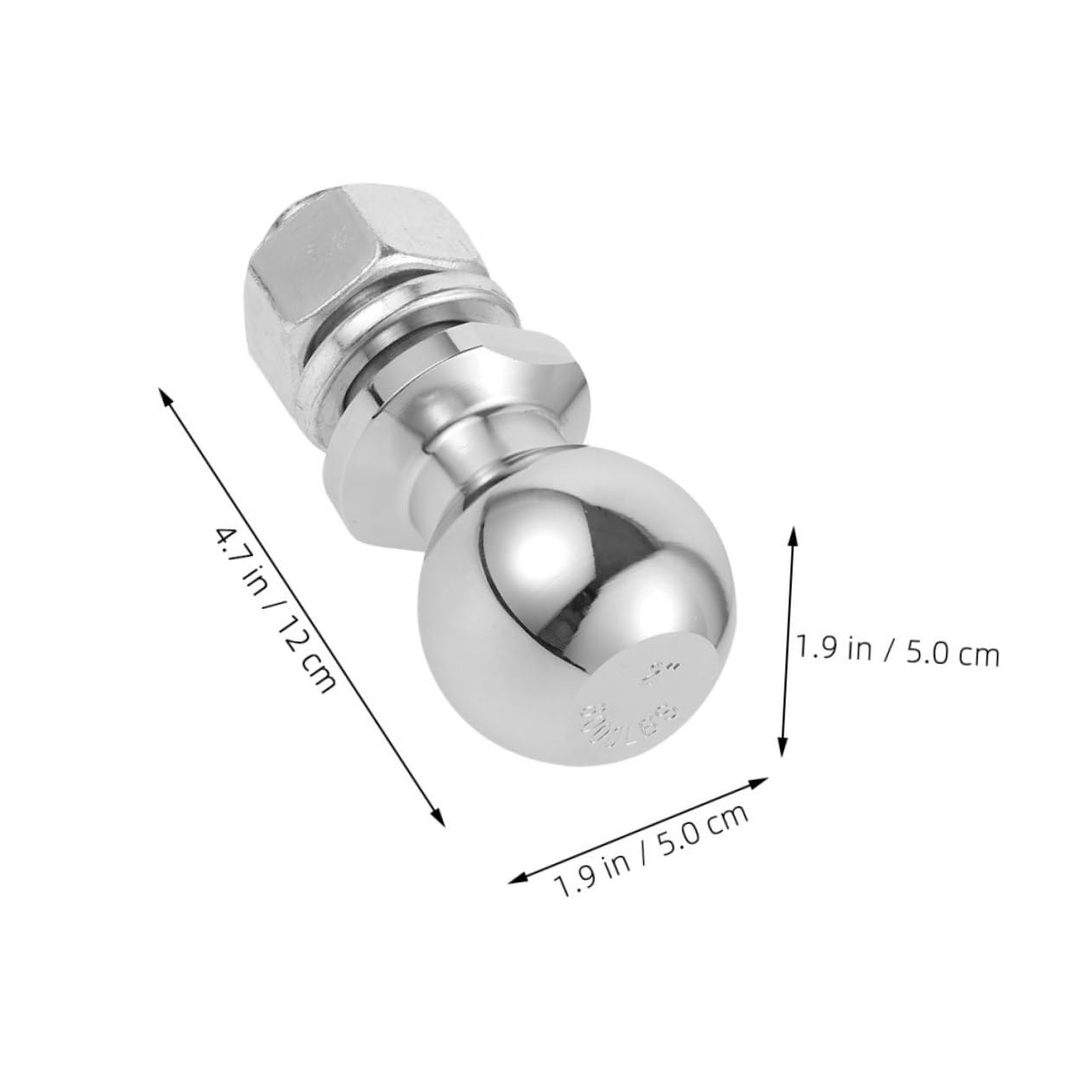 STOBAZA Heavy Duty Tow Ball Hitch for Trailers Durable Trailer Ball Connector Versatile Towing for Boats Campers Reliable Strength Easy Installation