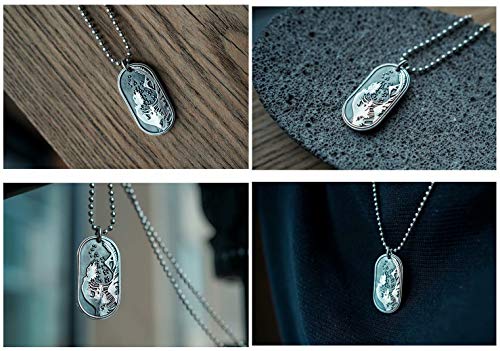 Sum-Elyn Surfing Japanese Mountains And Seas Original Handmade 99 Silver Pendant Hang Pendant Sterling-Silver Pendant #TOP4