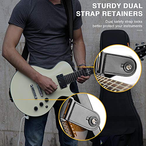 LEKATO Sangle de guitare basse – Rembourrage en mousse de néoprène – Sangle d’épaule confortable avec extrémités en cuir… - Les Beatles, Paul McCartney, John Lennon, RIngo Starr, George Harrison LEKATO Sangle de guitare basse - Rembourrage en mousse de néoprène - Sangle d'épaule confortable avec extrémités en cuir… – Image 5
