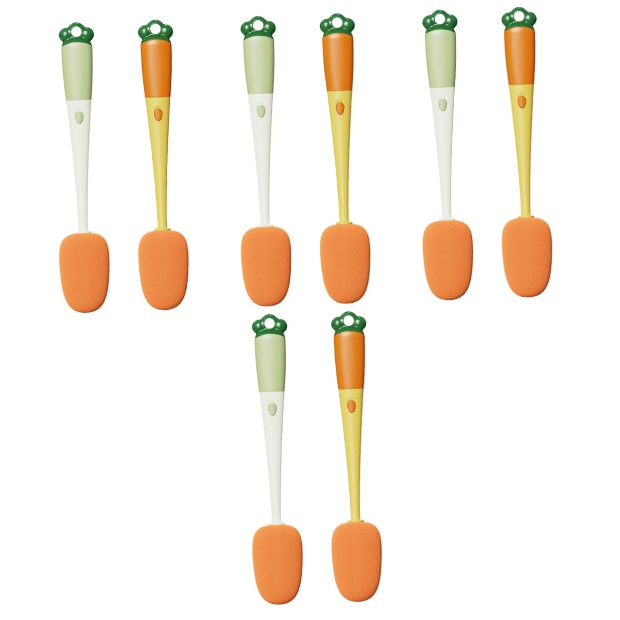 Healvian 8pezzi Spazzole Per Bottiglie Multifunzionale Per Tazze e Borracce Facile Tè Colori