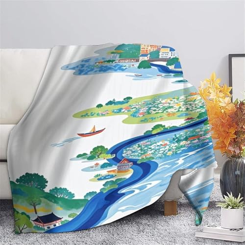 Couvertures moelleux d'exception au design architecture chinoise chic