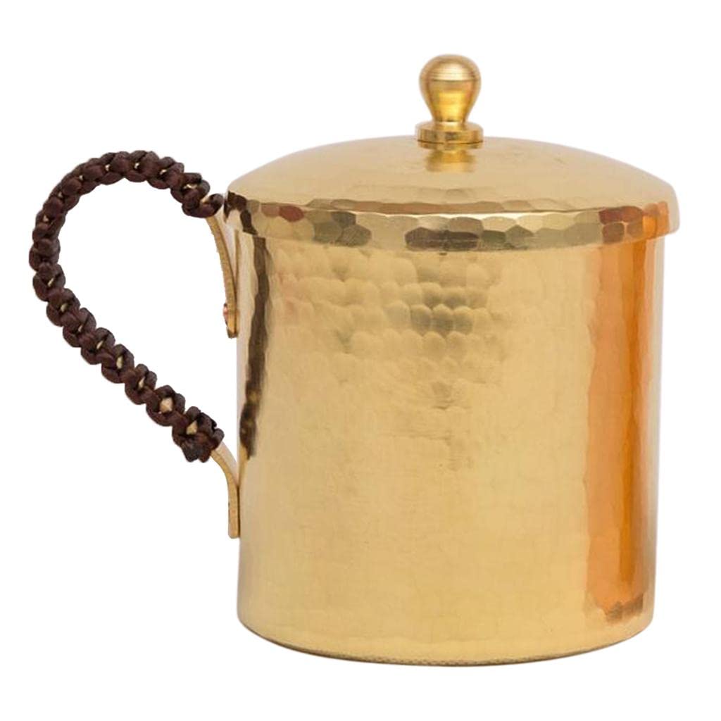 Becher für Kaffee Und Tee mit Deckel, Küchenbar Zubehör, Kupfer, Messing 350ml