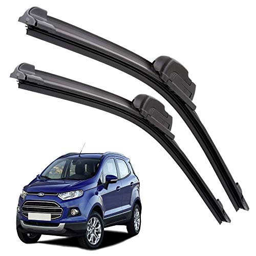 Image of Euro Care Windshield Car Wiper Blades Compatibility With EcoSport (Model : 2014-2019) - Set of 2Pc (D-22,P-16)