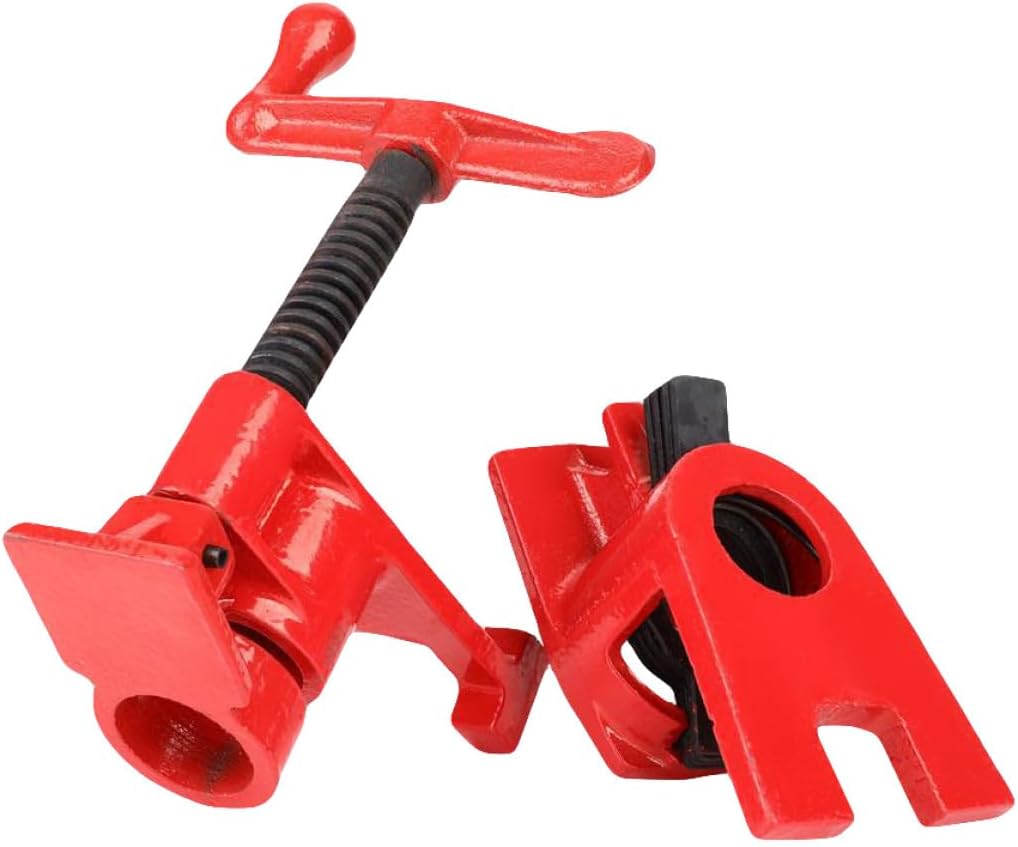 FUOYLOO Heavy Duty 1/2" Woodworking Clamp Set with Rubber Protection, Quick-release Wood Gluing Clips for Frame Assembly and Pipe Clamping in Carpentry