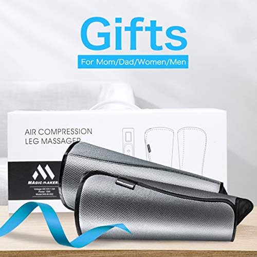 ezoubuy Smart Air Compression Leg Massager,Foot Calves Massage for Pain Relief and Blood Circulation- MultiColour