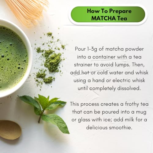 Té Verde Matcha Orgánico Ceremonial Grado 100g miniatura 3