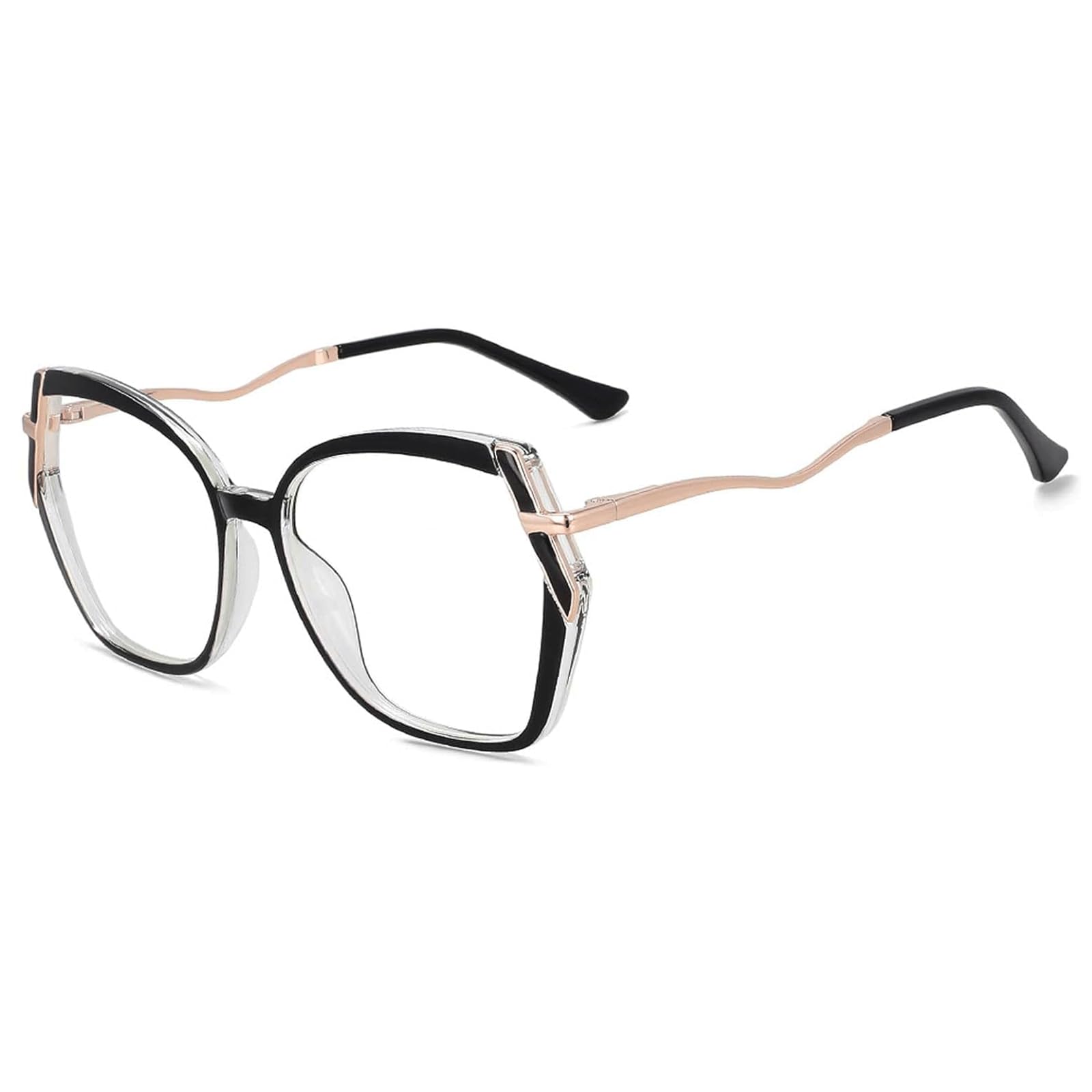 Retro okulary oprawki antyniebieskie światło damskie oprawki do okularów bardzo duże oprawki na okulary przezroczyste soczewki oprawka okularów