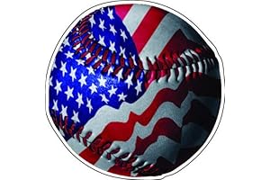 4" AMERICAN BASEBALL Printed MAGNET Vinyl Car Fridge Sticks to any Metal Surface