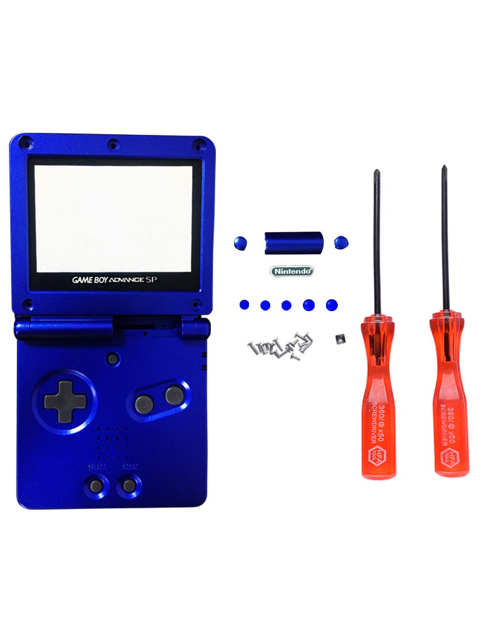 Buy Replacement Housing Shell Case Cover Plastic Mirrored Screen Protection  X Y Screwdriver for GAME BOY GBA SP SPDYCESS Online at desertcartQATAR