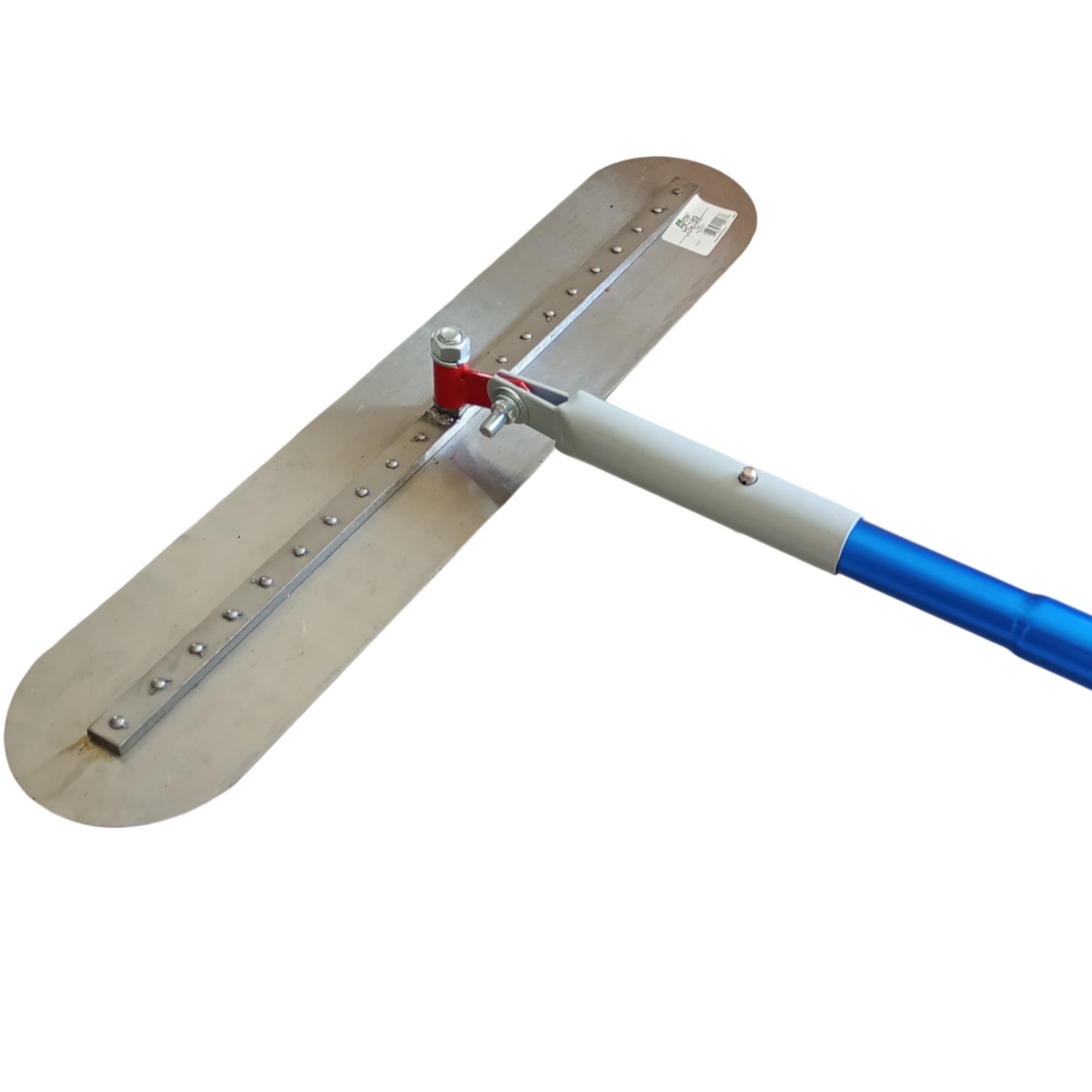 Kit básico alisado de hormigón | Llana Bull Float California con bordes redondeados | Ideal para alisar suelos y pavimentos de hormigón, cemento (KIT Ecónomico 61x13 cm)