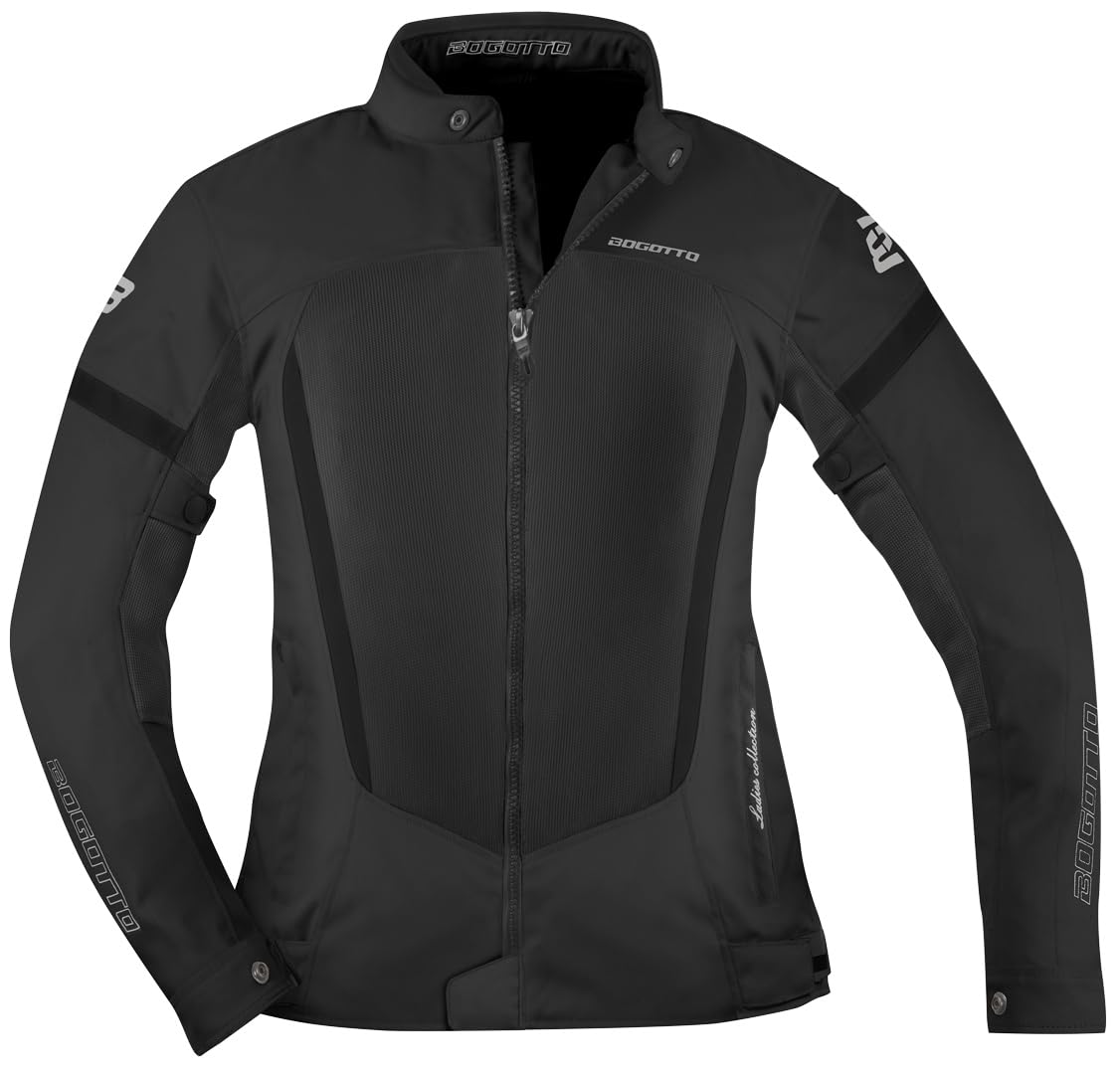 Bogotto Alastor Air Mesh Damska kurtka tekstylna motocyklowa, czarny, XL