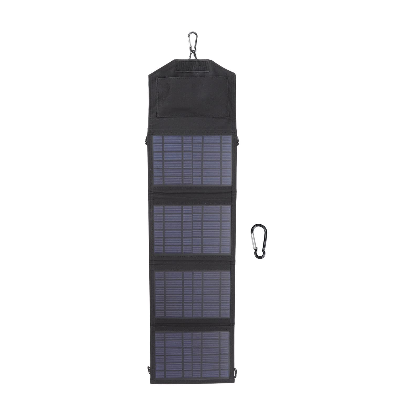 YWBL-WH Panel Solar Portátil 14W 5V Cargador Solar Plegable con Superficie de PET y Doble USB, para Camping Viaje y Emergencia Exterior