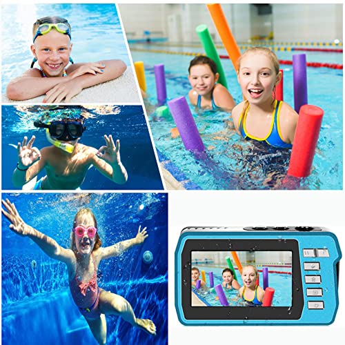 Waterproof Camera Underwater Cameras 4K30Fps 56Mp Full Hd Video Recorder Selfie Dual Screens 10Ft Underwater Digital Camera For Snorkeling #TOP4