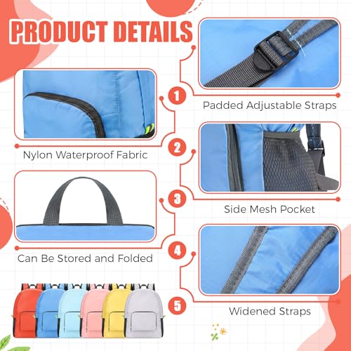 Image of Eccliy 50 Pack Backpacks Bulk 17 Inches Back Pack Basic Backpack for Adult Lightweight Outdoor Travel Bookbags(6 Soft Color)