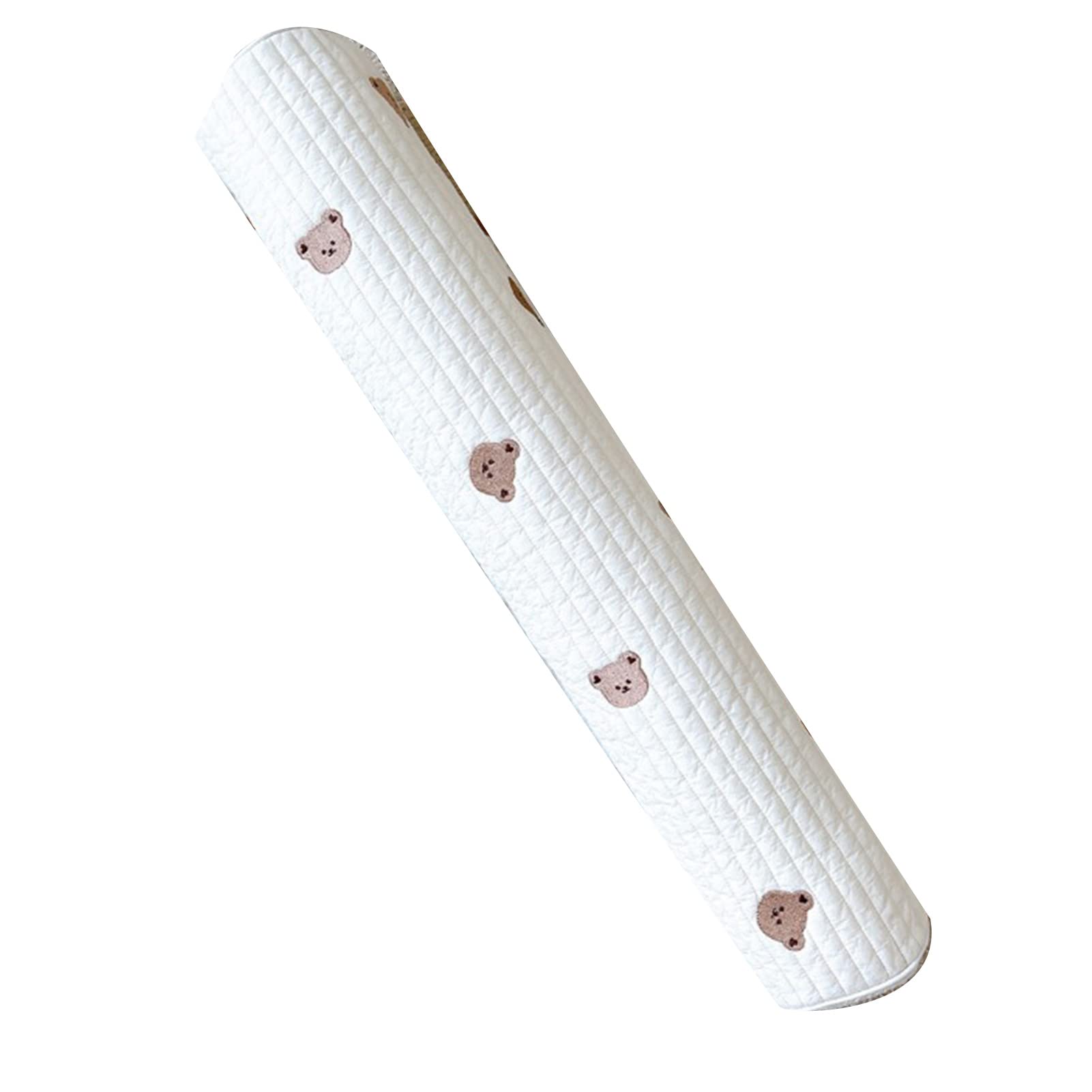 Pilipane Almohada para El Cuerpo del Bebé, Almohada para Dormir Lateral Antivuelco para Bebé, Cojín De Apoyo para El Cuello De Algodón Suave(Oso)
