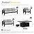 Wisteria Lane Aluminum Patio Furniture Set, 7 Seats Metal Outdoor Furniture Set with 54 Inch Propane Gas Fire Pit Table, Patio Conversation Set