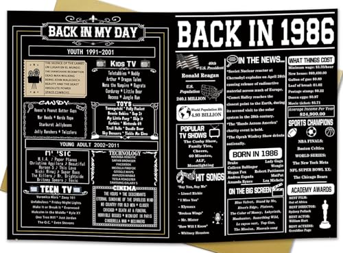 Asmallgf Jumbo 40th Birthday Gift Card with Envelope, Funny Turning 40...