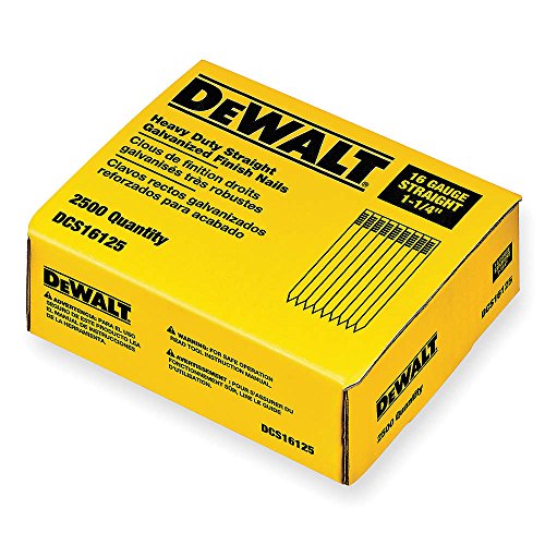 DeWalt DCS16200 2' 16 Gauge Heavy-Duty Straight Finish Nails