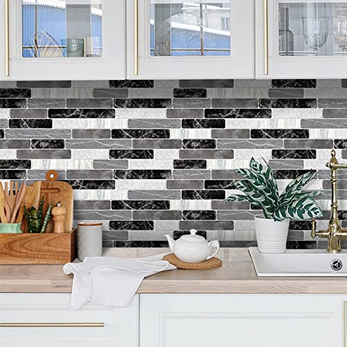 Wenmer Kitchen Wallpaper, Peel And Stick Backsplash Wallpaper, Waterproof Bathroom Wallpaper, Self Adhesive Removable Wallpaper For Kitchen Backsplash, Tile Contact Paper For Countertop, 17.7"X 78.7" #TOP4