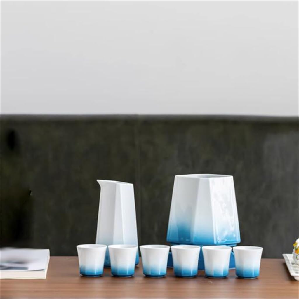 Gradient ceramic wine heater hot pot wine distributor household yellow wine wine set wine warmer