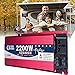 Falownik Samochodowy,5000 W 12 V / 24 V-220 V,Inteligentna Kontrola Temperatury ChłOdzenie Wentylatora,UrząDzenie PrzypominająCe BrzęCzyk,LodóWka,Klimatyzator,ZamrażArka,Pralka,12V-220V-2200W