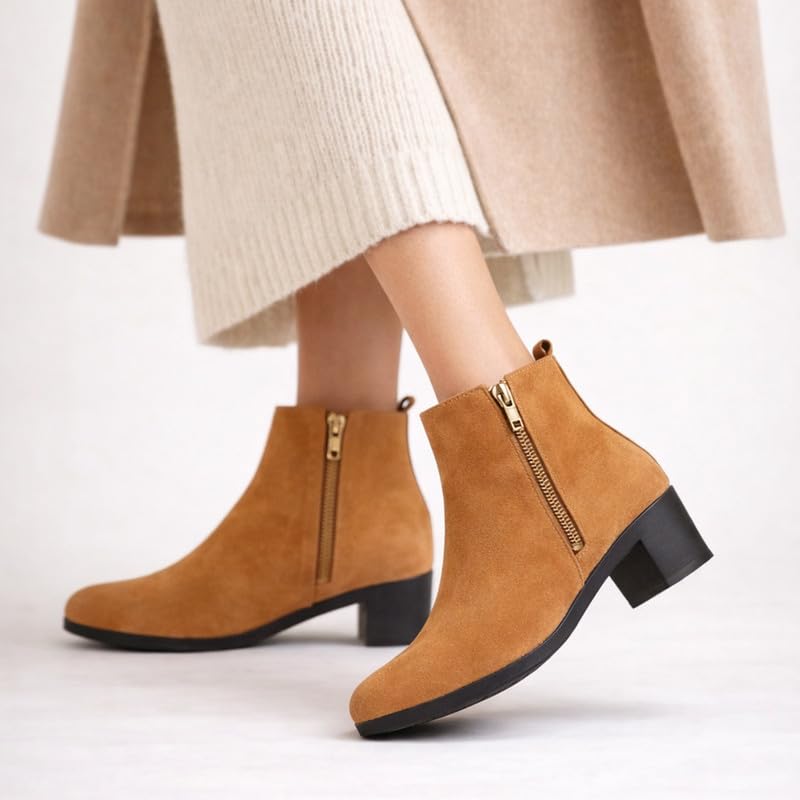 Image of FAUSTO Women Flared Heel Boots