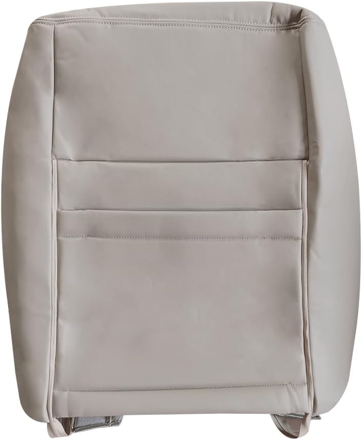 Passenger Top Lean Back Perforated Seat Cover Replacement Gray Compatible with Lincoln Navigator 2007-2014 Microfiber Leather
