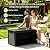 328 Gallon Waterproof Outdoor Storage Box, Heavy Duty Resin Deck Box Lockable, Large Outside Patio Storage Bench for Garden Tools & Pool Accessories, Hydraulic Lift, All-Season UV-Resistant, Black