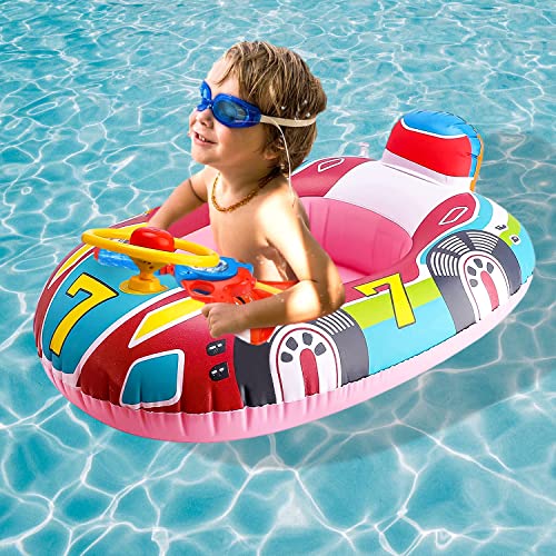 Bouee Piscine Bebe, Bouée Bébé, Bebe Siege de Piscine, Flotteur Bebe, Bouet pour Bebe, Gonflable Flotteur Piscine Enfant, Anneau de Natation Bebe(Rose) Cover