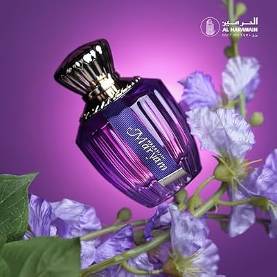 الحرمين مريم - عطر عربي للنساء - عطر زهري يدوم طويلاً مع روائح الهيل والزعفران وخشب الصندل والمسك والعنبر - ماء عطر عربي - رذاذ Edp 3.33 أونصة