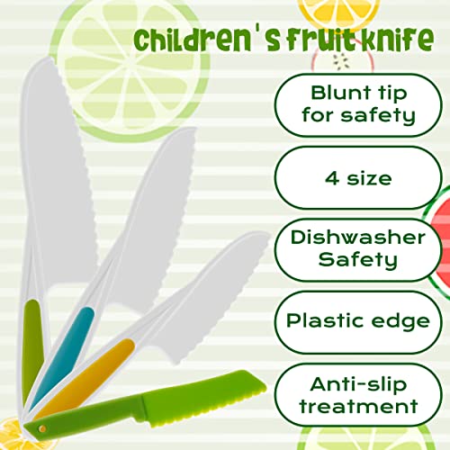 image for Claumeng 10 Pieces Kids Cooking Cutter Set, Montessori Kitchen Tools S