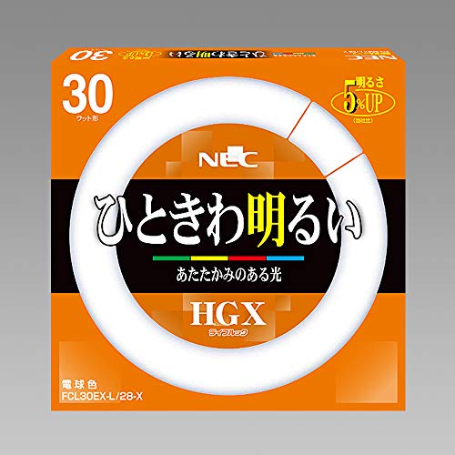 Amazon.co.jp: NEC 環形蛍白灯 《ライフルック HGX》 30W 3波長形電球