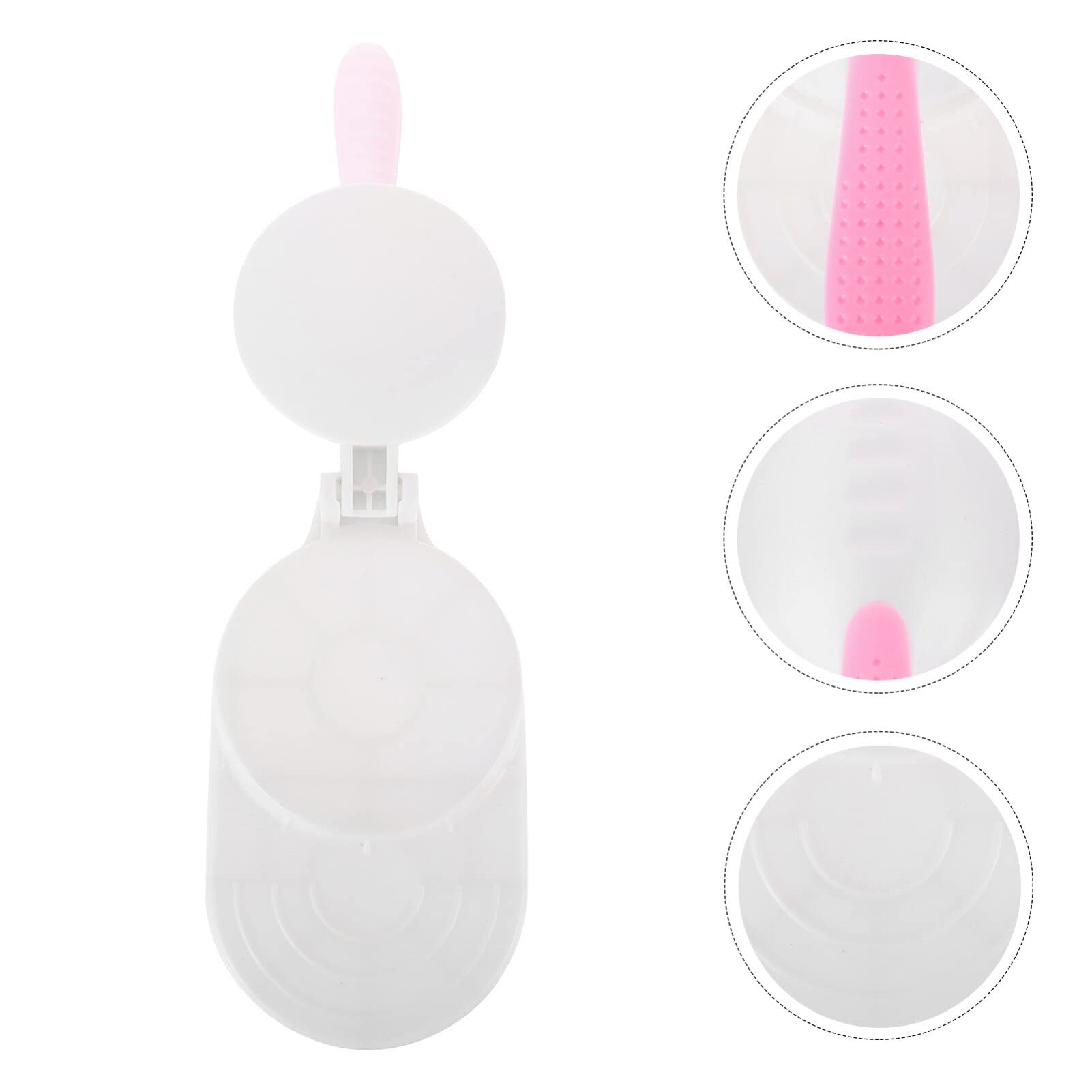 CALLARON Dumpling Press Mold Dumpling Skin Mold Pastry Press Tool Dumpling Skin Presser Dumpling Pressing Tool Kitchen Gadget (White)