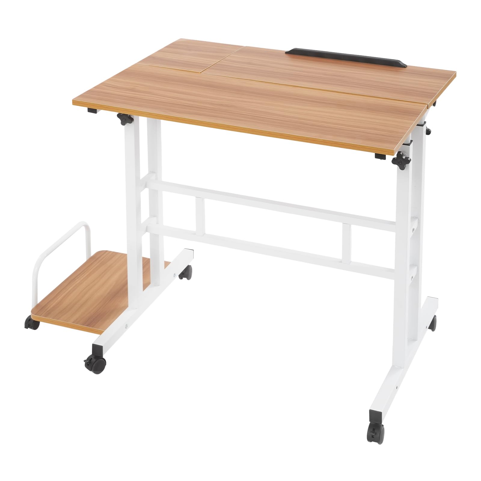 Foldable Standing Desk with Wheels Adjustable Height 26 4-45 3 Multi-Functional Computer Desk for Home Office 44lbs Load — view 9