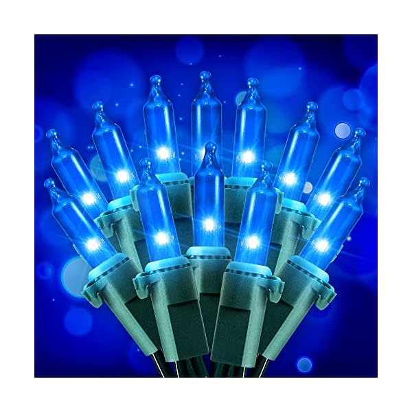 Hopolon mini christmas lights, 2 pack 23ft 100 led string lights, 120v ul plug extendable xmas tree lights for christmas, patio, home, party, holiday, garden, indoor/outdoor decoration